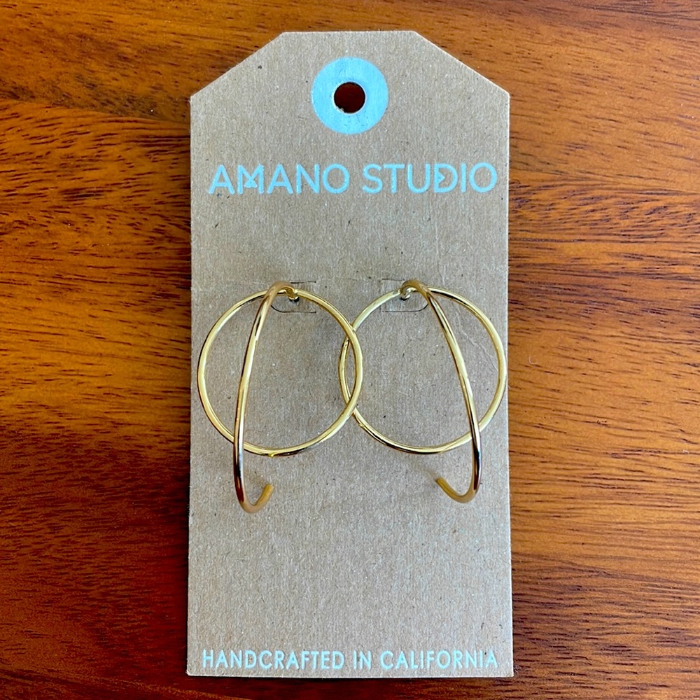 Gold earrings